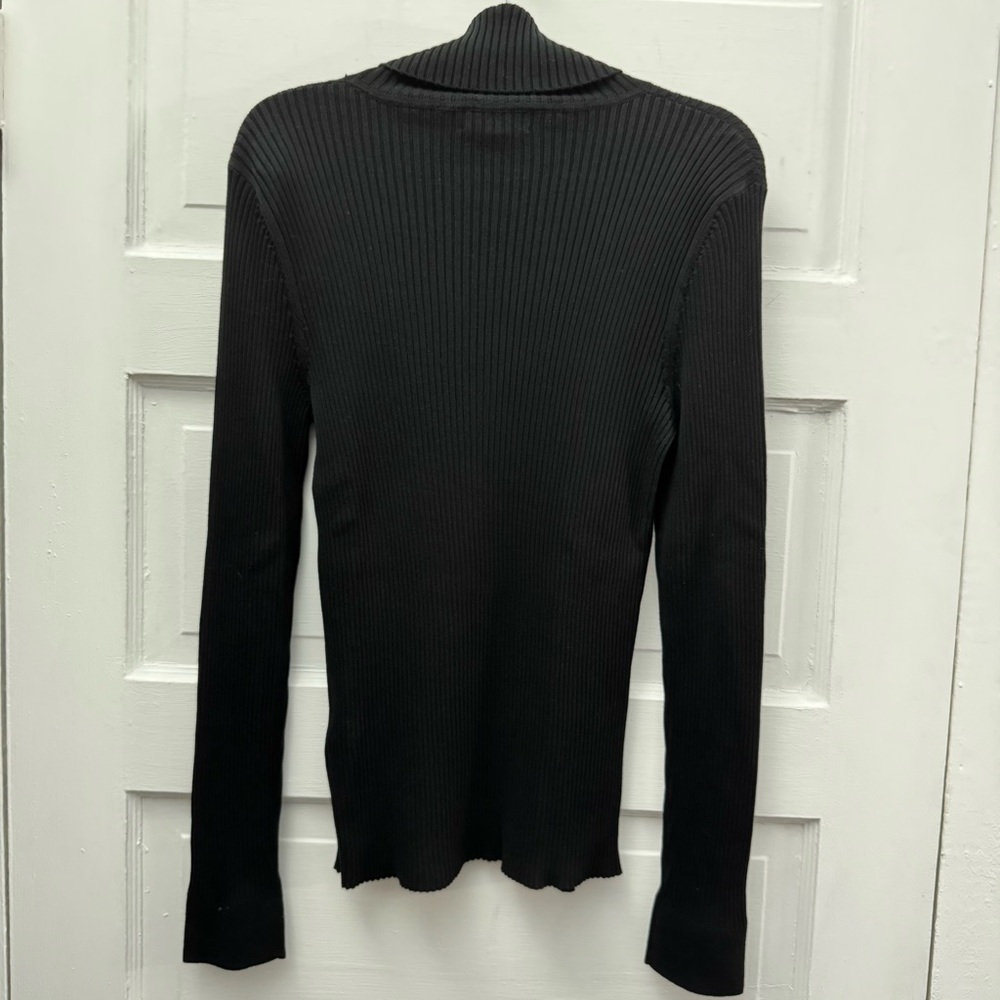 Ribbed Turtleneck Sweater Pullover Repeat Womens … - image 4